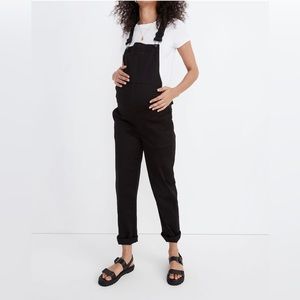Madewell Maternity Straight-Leg Overalls in Carbondale Wash, Size XS